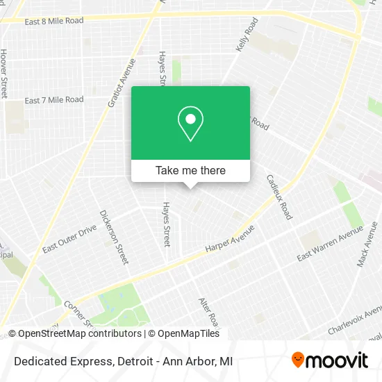 Dedicated Express map