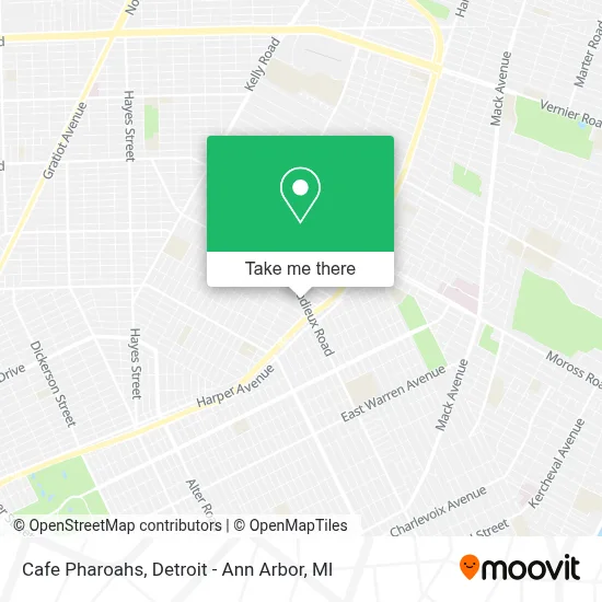 Cafe Pharoahs map