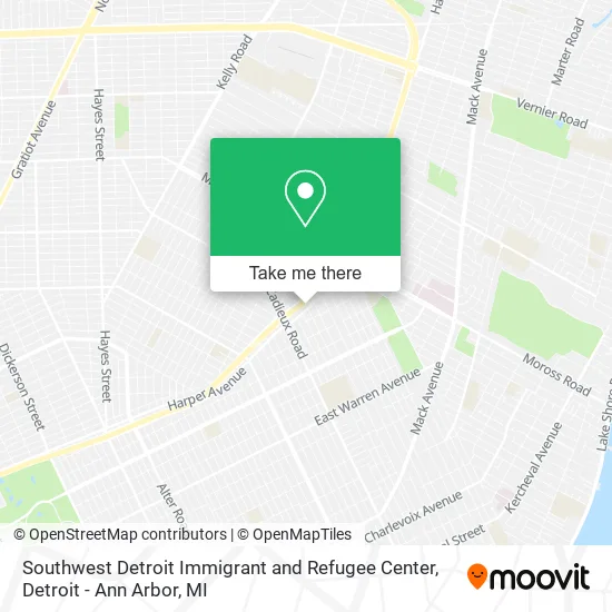 Southwest Detroit Immigrant and Refugee Center map