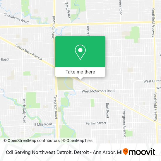 Cdi Serving Northwest Detroit map