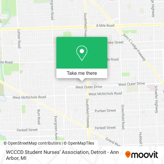 WCCCD Student Nurses' Association map