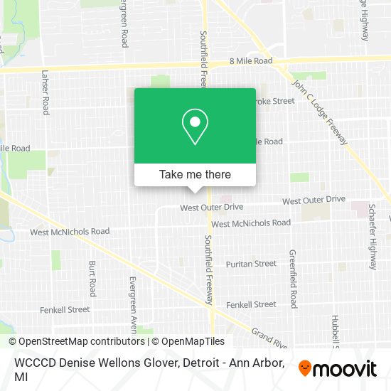 WCCCD Denise Wellons Glover map
