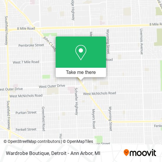Mapa de Wardrobe Boutique