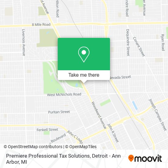 Mapa de Premiere Professional Tax Solutions