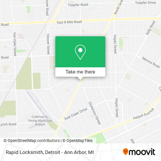 Rapid Locksmith map