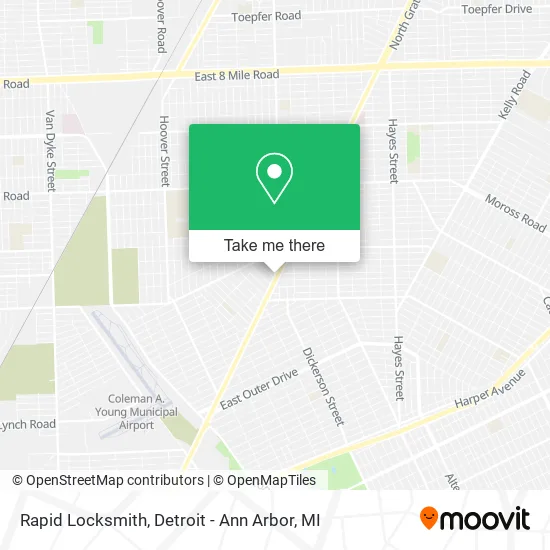 Rapid Locksmith map