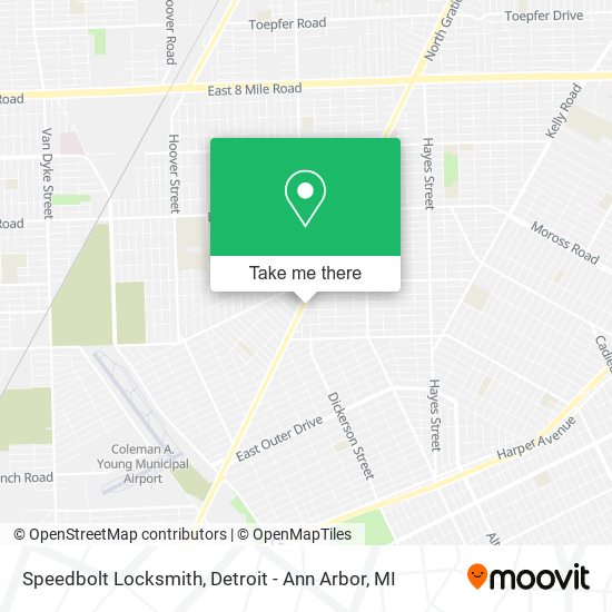 Mapa de Speedbolt Locksmith