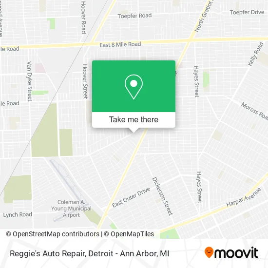 Mapa de Reggie's Auto Repair