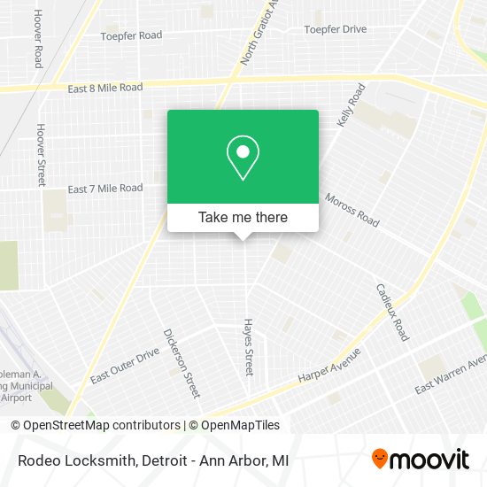 Rodeo Locksmith map