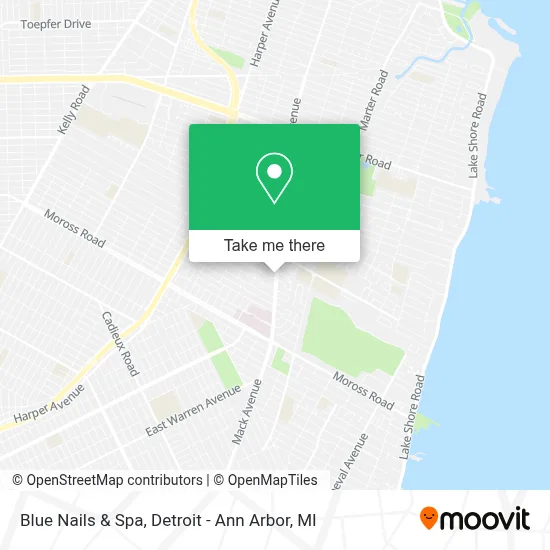 Blue Nails & Spa map