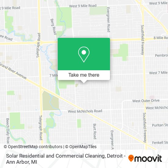 Mapa de Solar Residential and Commercial Cleaning