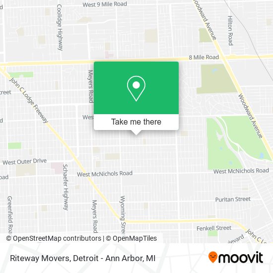 Mapa de Riteway Movers