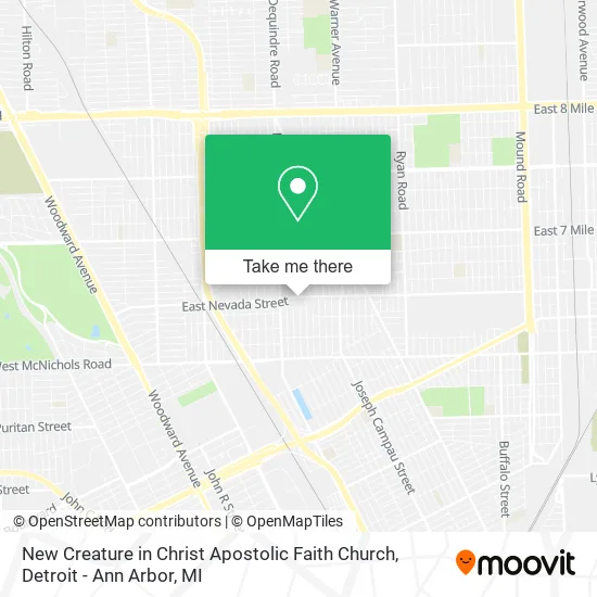 Mapa de New Creature in Christ Apostolic Faith Church