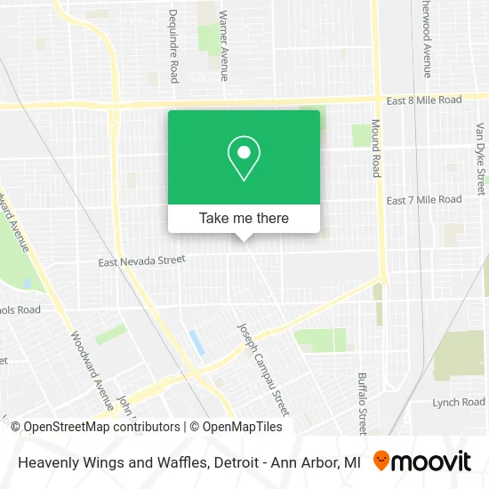 Heavenly Wings and Waffles map