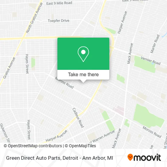 Green Direct Auto Parts map