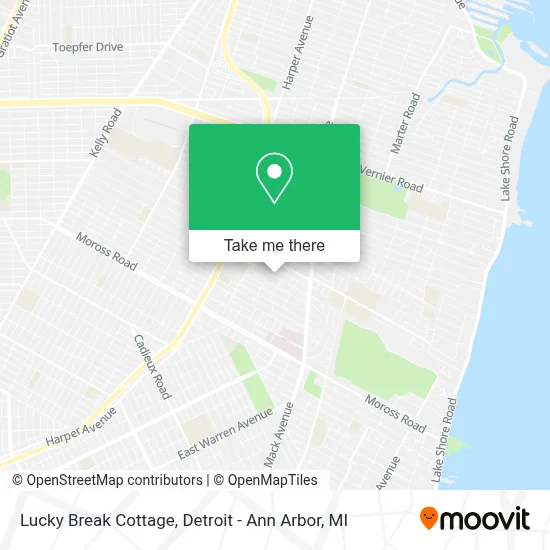 Lucky Break Cottage map