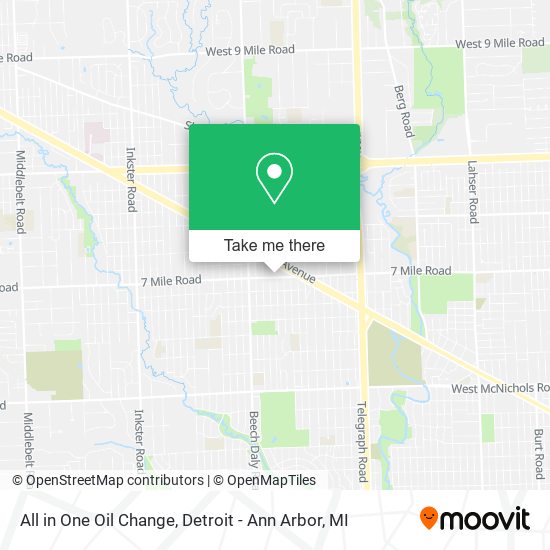 All in One Oil Change map