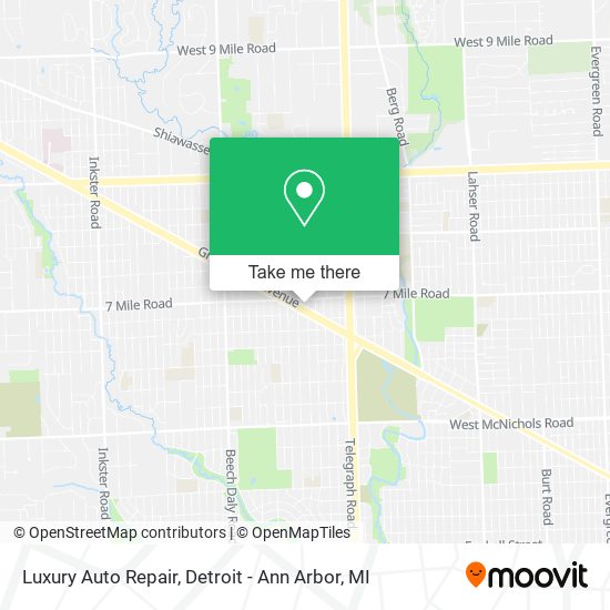 Luxury Auto Repair map