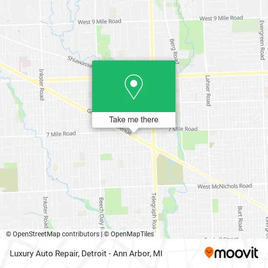 Luxury Auto Repair map