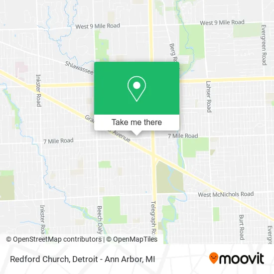 Mapa de Redford Church