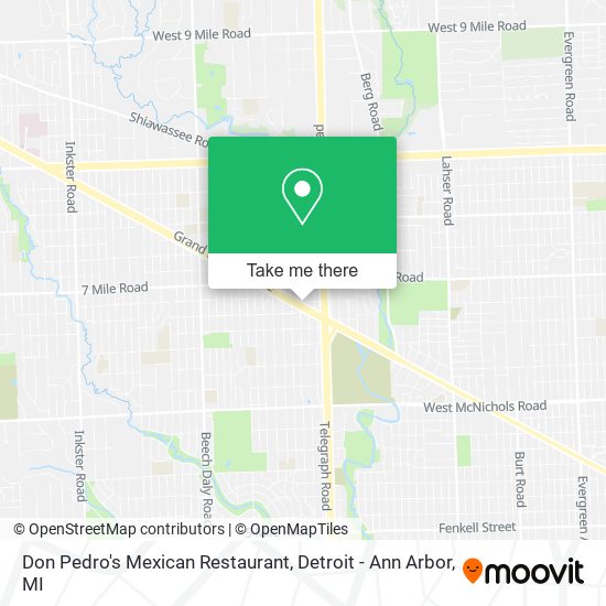 Mapa de Don Pedro's Mexican Restaurant