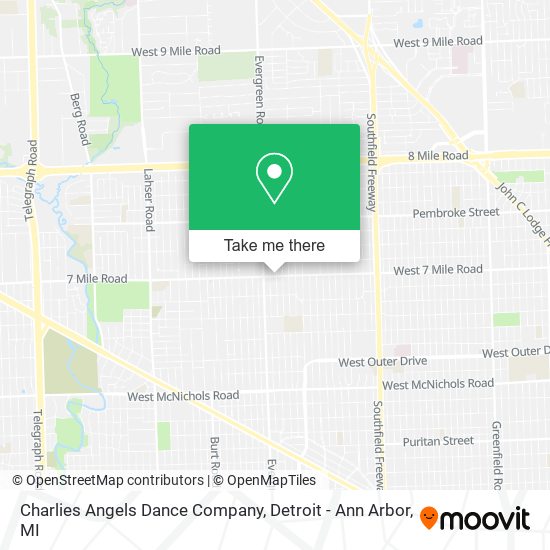 Charlies Angels Dance Company map