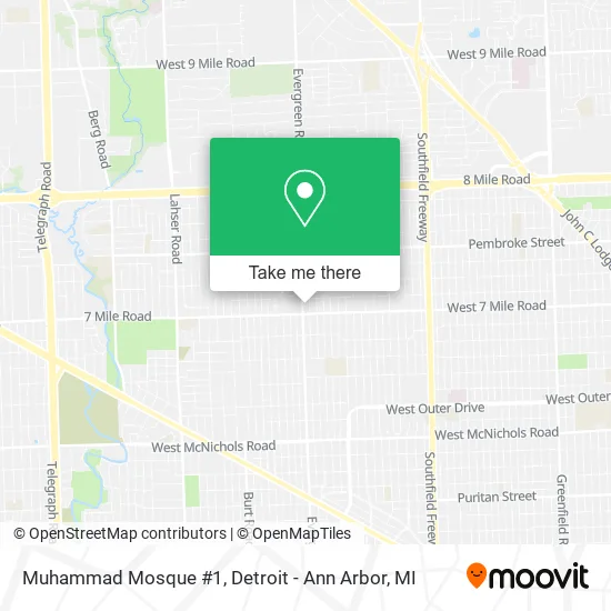 Muhammad Mosque #1 map