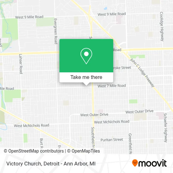 Victory Church map