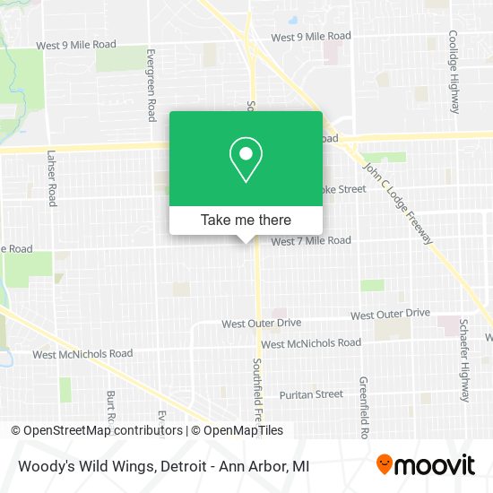 Mapa de Woody's Wild Wings
