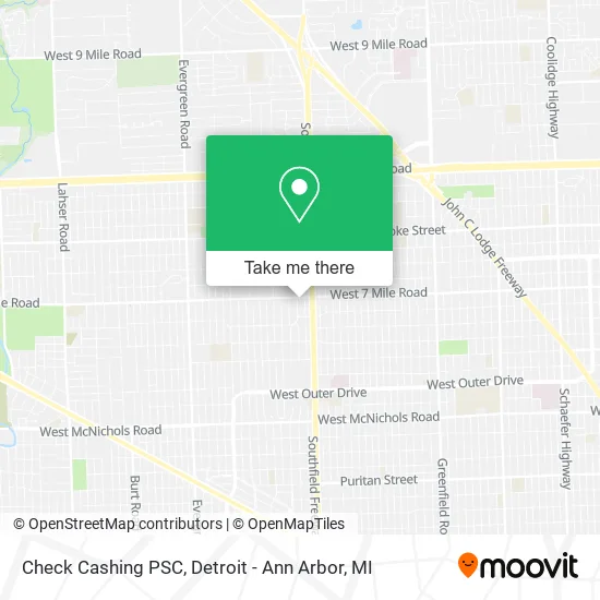 Check Cashing PSC map