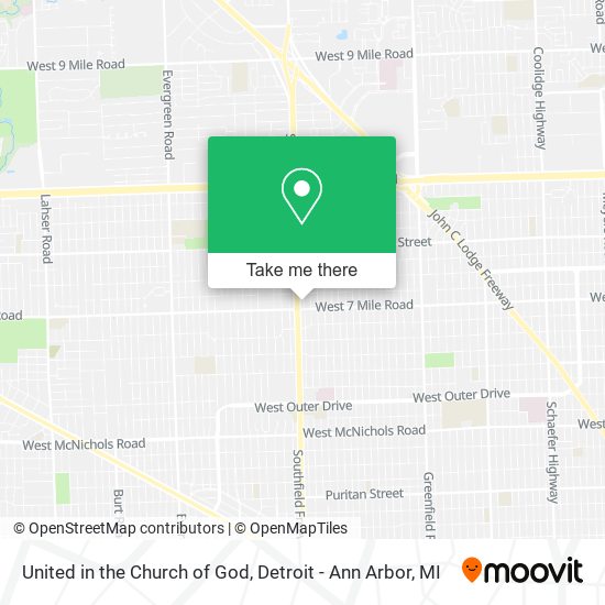 Mapa de United in the Church of God