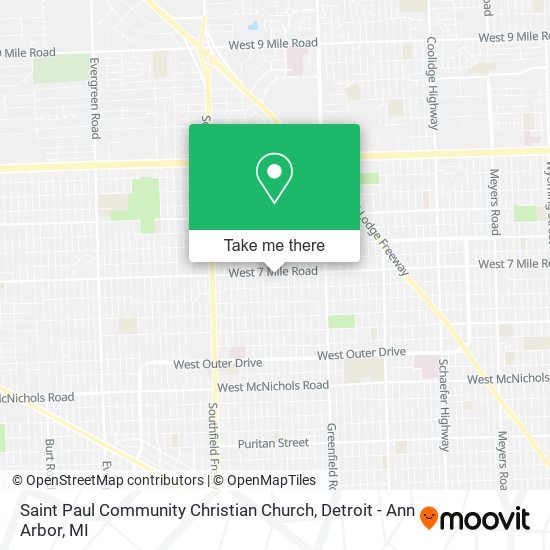 Mapa de Saint Paul Community Christian Church