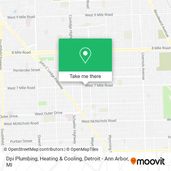 Dpi Plumbing, Heating & Cooling map