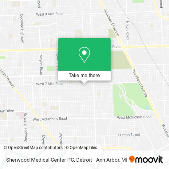 Mapa de Sherwood Medical Center PC