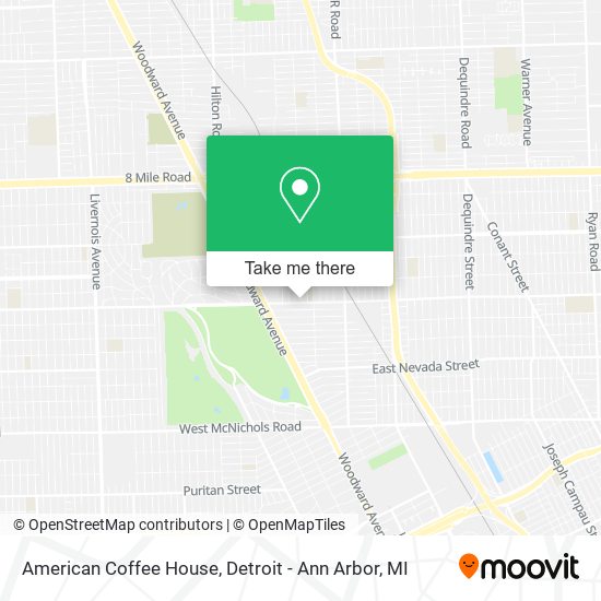 American Coffee House map