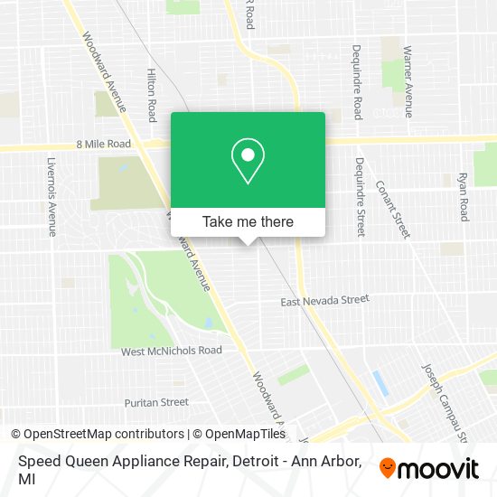 Mapa de Speed Queen Appliance Repair