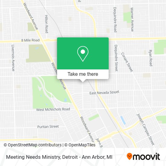 Meeting Needs Ministry map