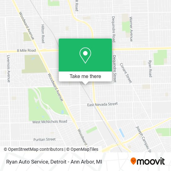 Ryan Auto Service map