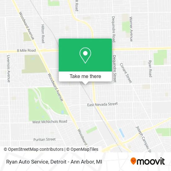 Mapa de Ryan Auto Service