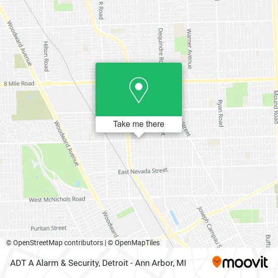 Mapa de ADT A Alarm & Security