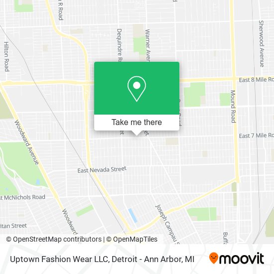 Mapa de Uptown Fashion Wear LLC