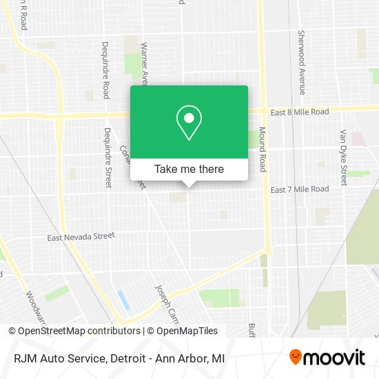 RJM Auto Service map