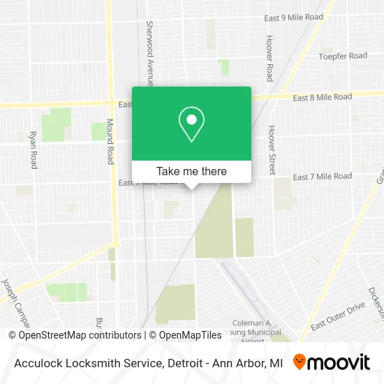 Acculock Locksmith Service map