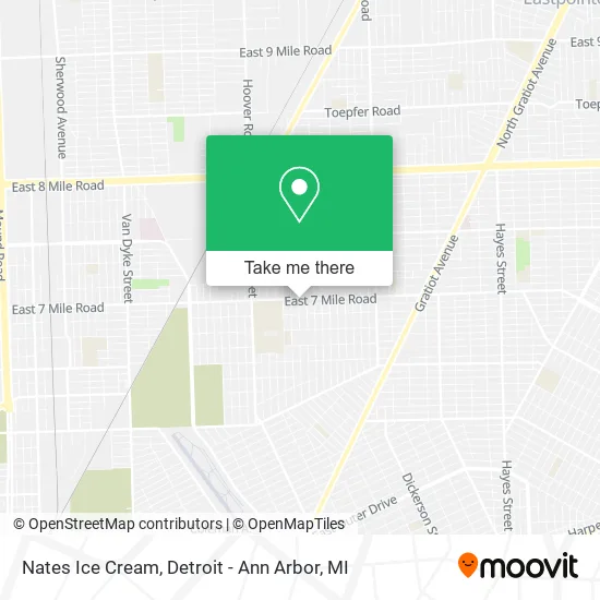 Nates Ice Cream map