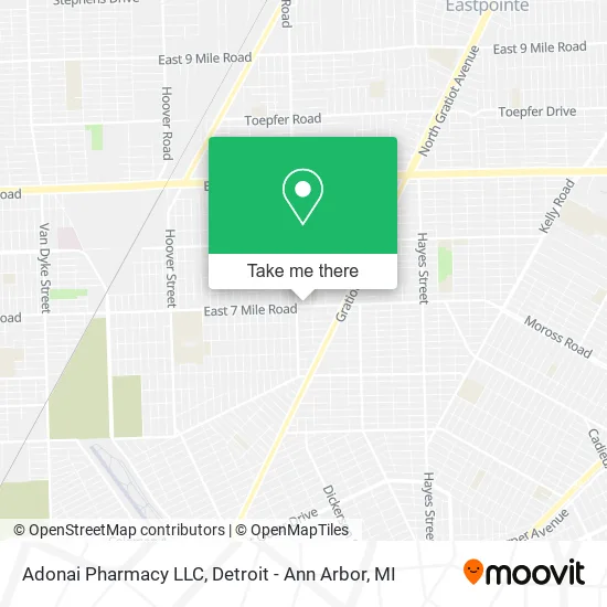 Adonai Pharmacy LLC map