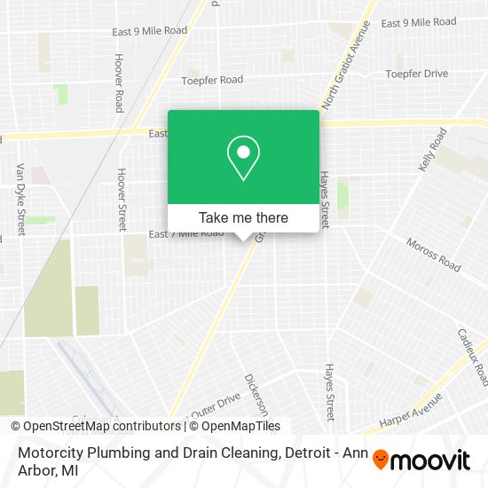 Mapa de Motorcity Plumbing and Drain Cleaning