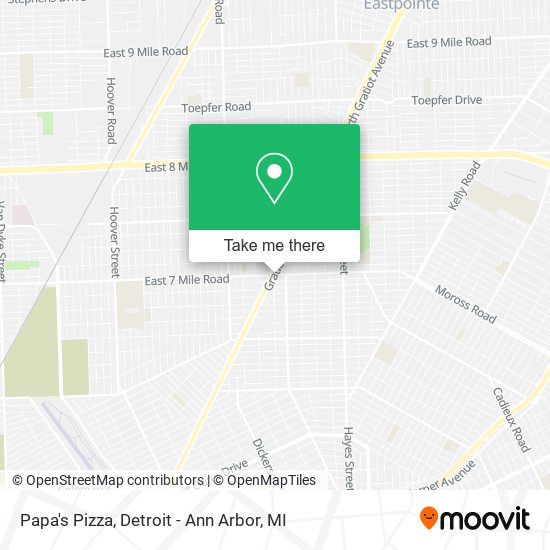 Mapa de Papa's Pizza