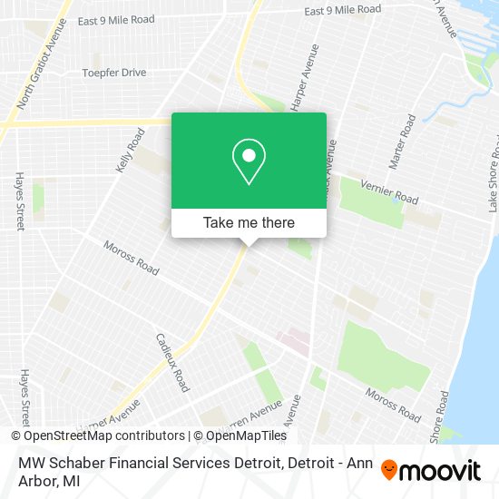 MW Schaber Financial Services Detroit map