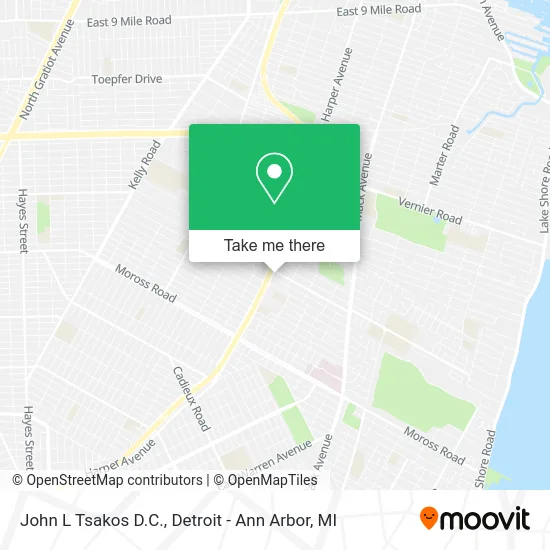 John L Tsakos D.C. map