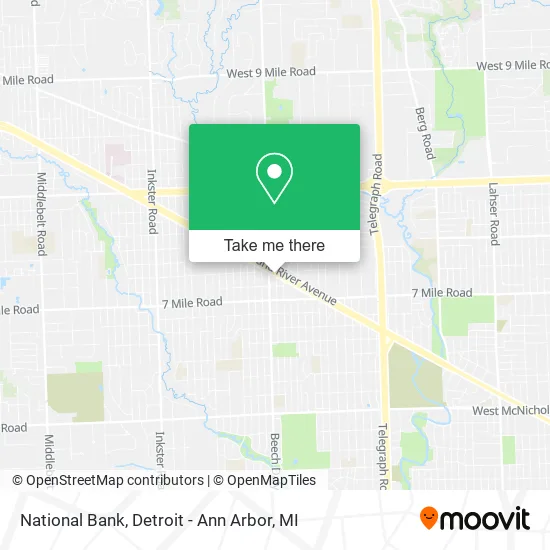 National Bank map